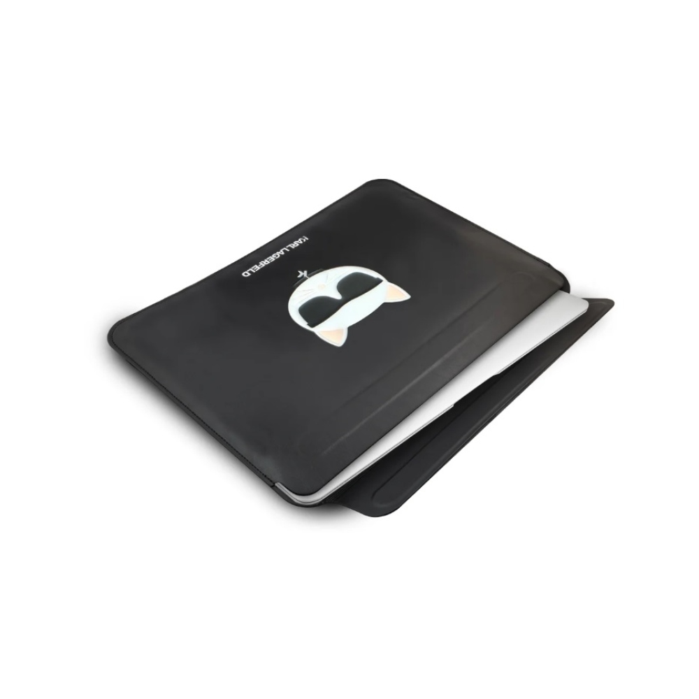 Karl Lagerfeld Saffiano Ikonik Computer Sleeve obal pro Macbook 16 - černý