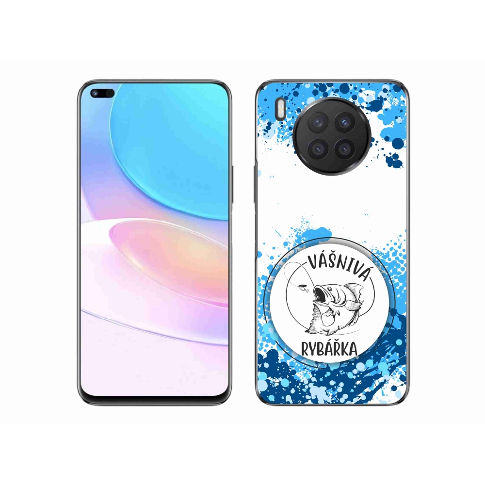 Gelový kryt mmCase na Honor 50 Lite - vášnivá rybářka bílé pozadí