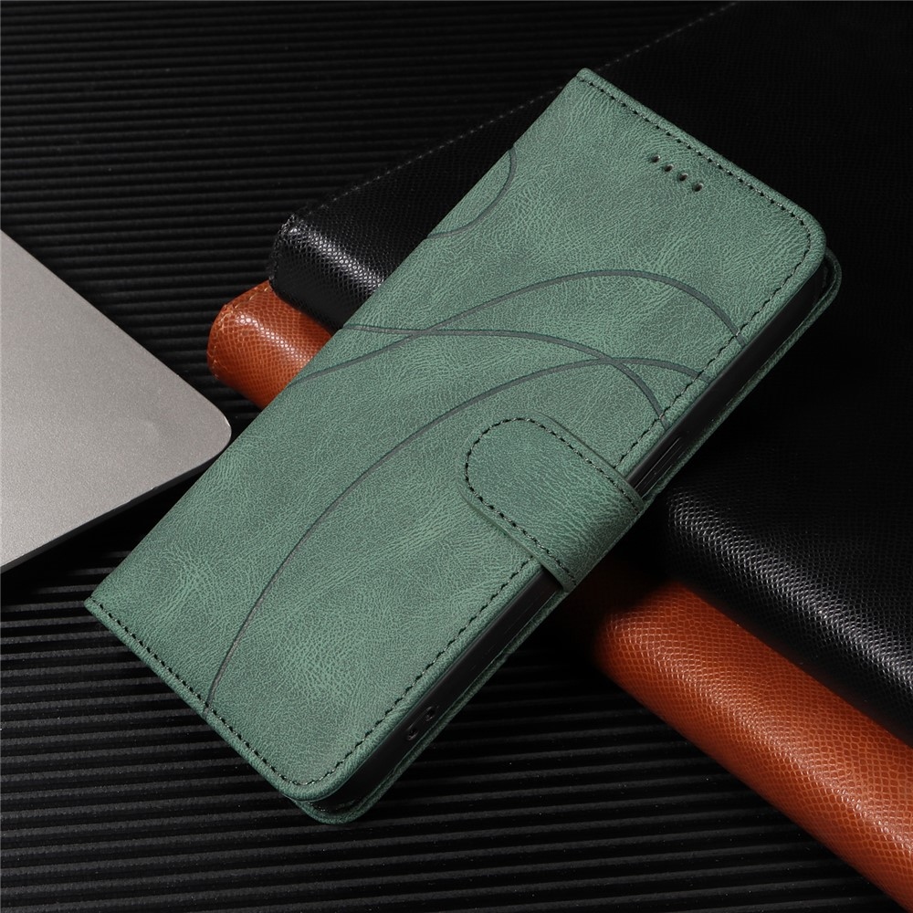 Curved knížkové pouzdro na Realme 14 5G/14T 5G - zelené