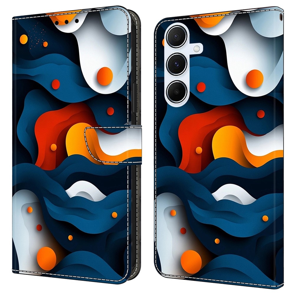 Firmly knížkové pouzdro na Samsung Galaxy A17 5G/A26 5G - abstraktní vzor