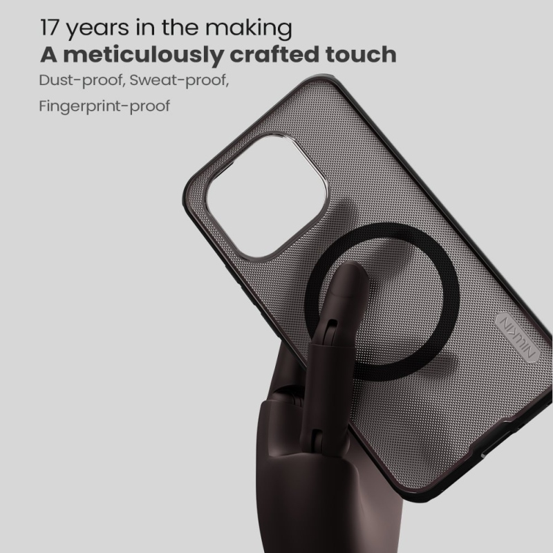 Nillkin Super Frosted PRO Magnetic Zadní Kryt pro Xiaomi 15T Transparent Black