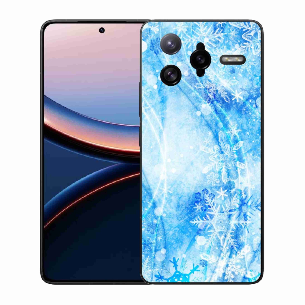 Gelový kryt mmCase na Xiaomi Poco F7 Ultra - sněhové vločky