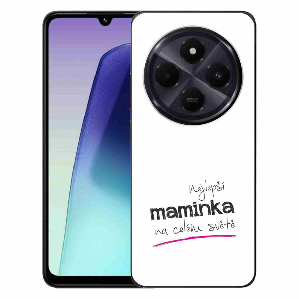 Gelový kryt mmCase na Xiaomi Redmi 14C/Poco C75 - nejlepší maminka 4 bílé pozadí