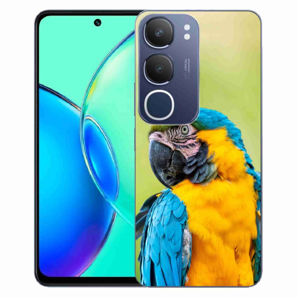 Gelový kryt mmCase na Vivo Y19s - papoušek ara 2