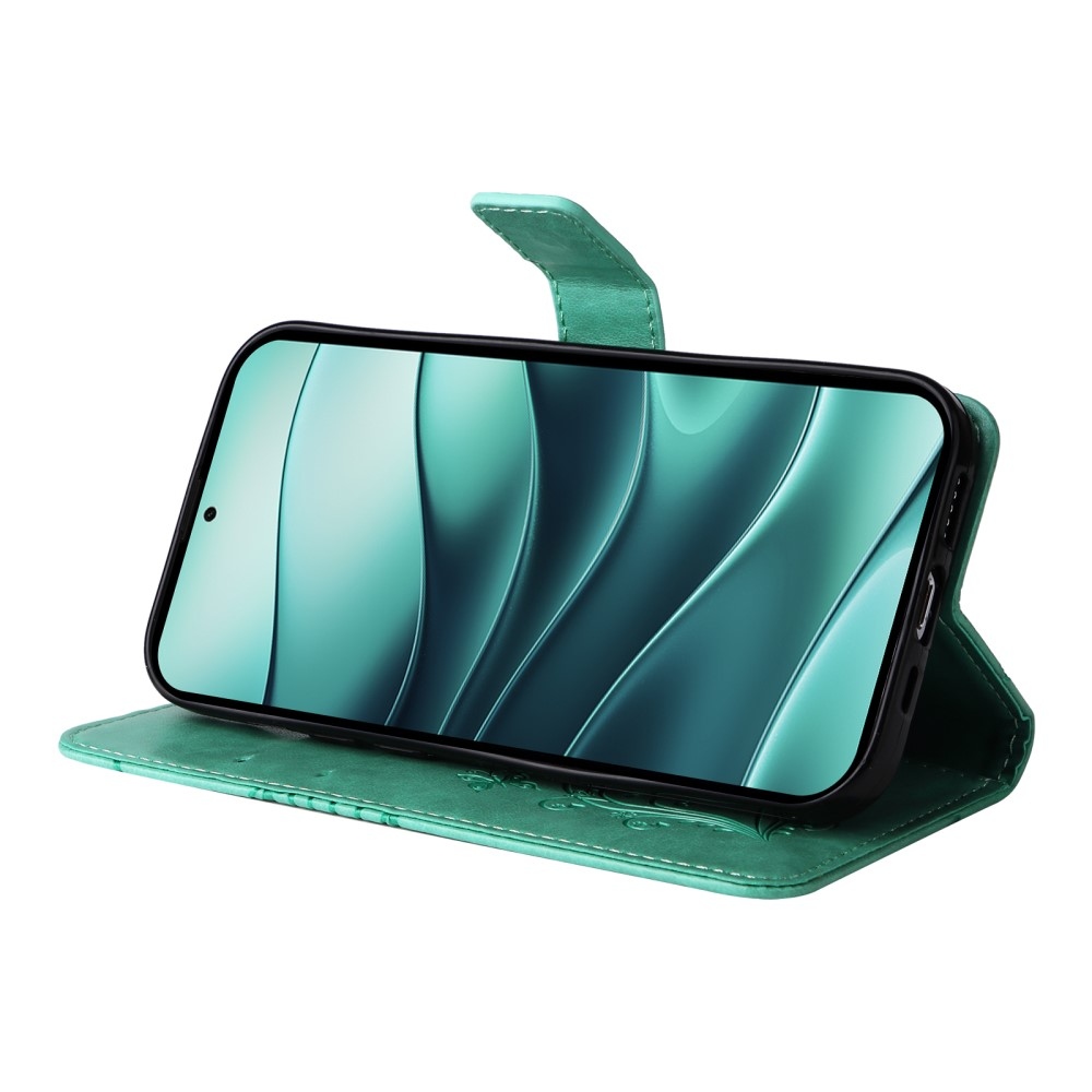 Big Butterfly knížkové pouzdro na Xiaomi Redmi Note 14 5G - modrozelené