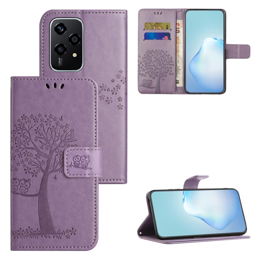 Tree knížkové pouzdro na Honor 200 Lite 5G - světlefialové