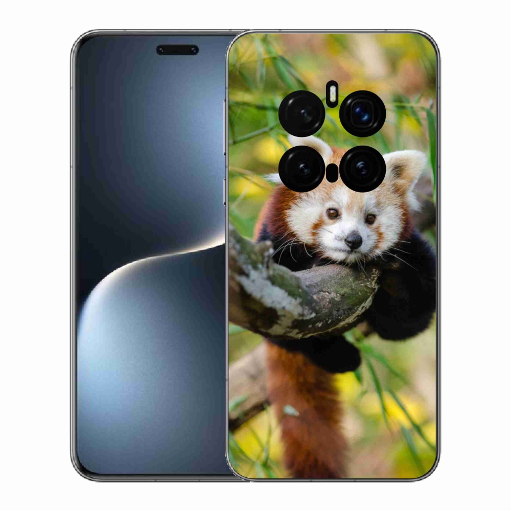 Gelový kryt mmCase na Honor Magic 7 Pro 5G - panda červená
