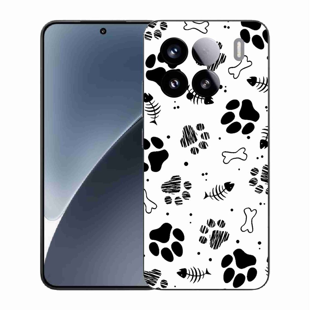 Gelový kryt mmCase na Xiaomi 15 - psí tlapky 1