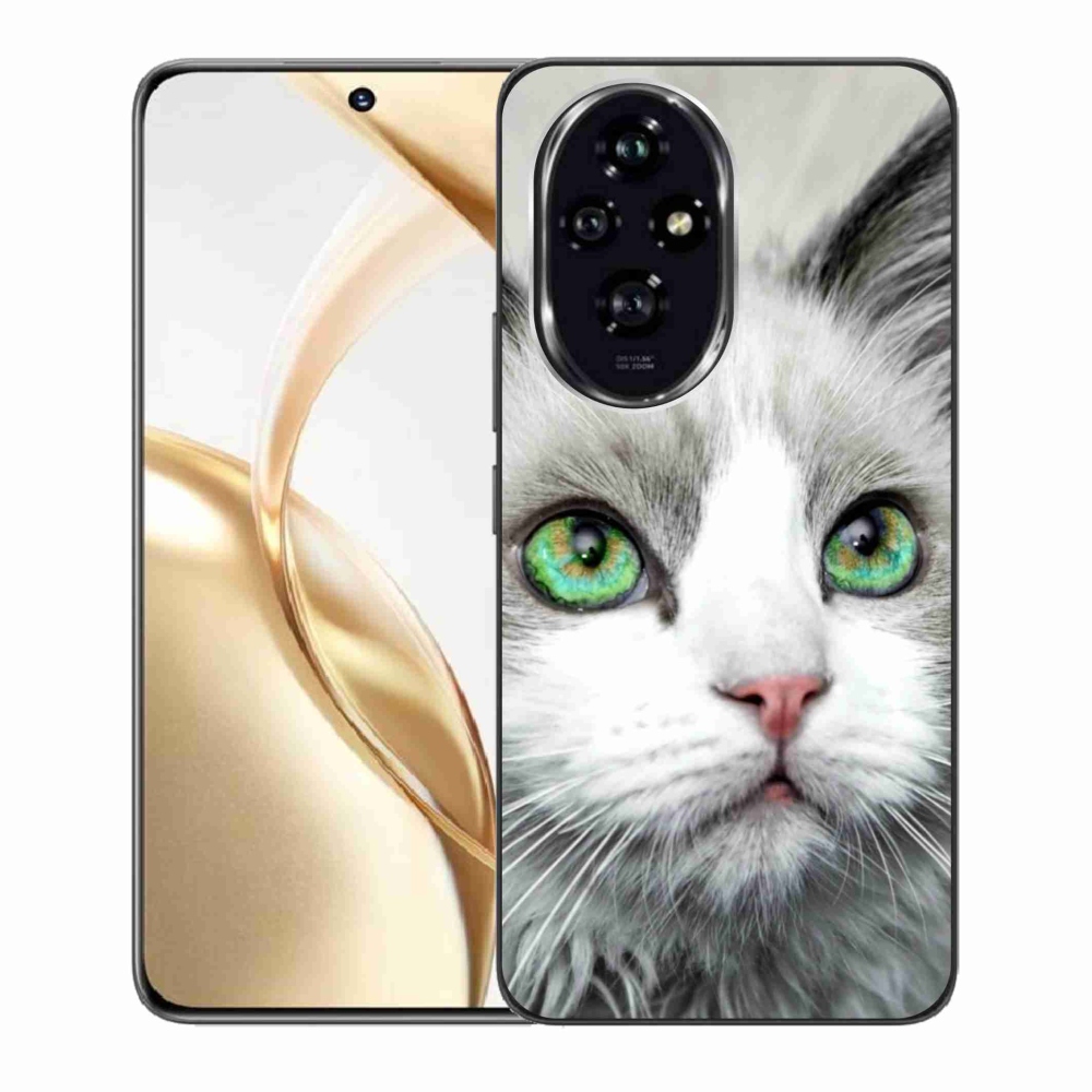 Gelový kryt mmCase na Honor 200 5G - kočičí pohled