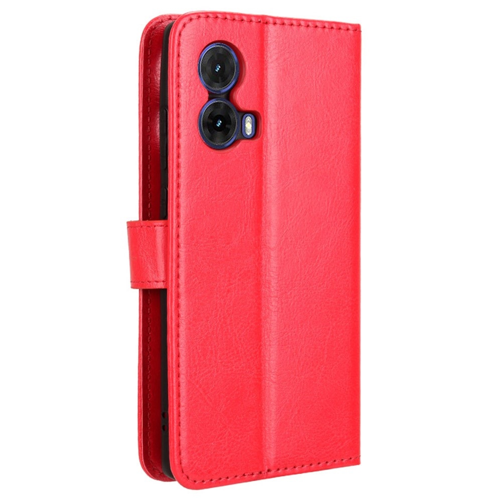 Crazy knížkové pouzdro na Motorola Moto G85 5G - červené