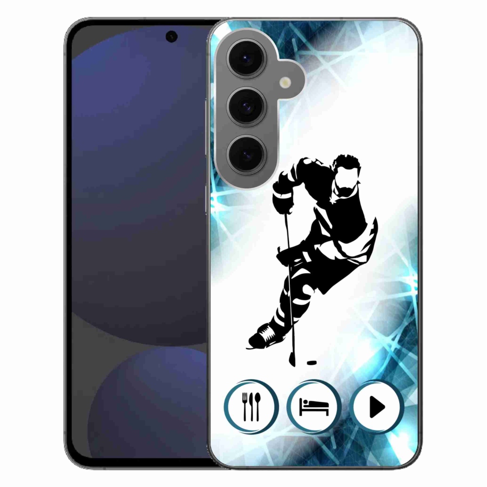 Gelový kryt mmCase na Samsung Galaxy S24 FE - hokej 1