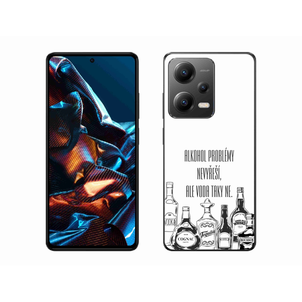 Gelový kryt mmCase na Xiaomi Redmi Note 12 Pro 5G - vtipný text bílé pozadí