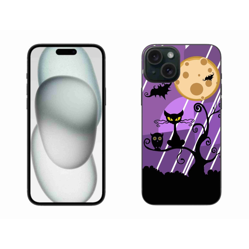 Gelový kryt mmCase na iPhone 15 Plus - halloween