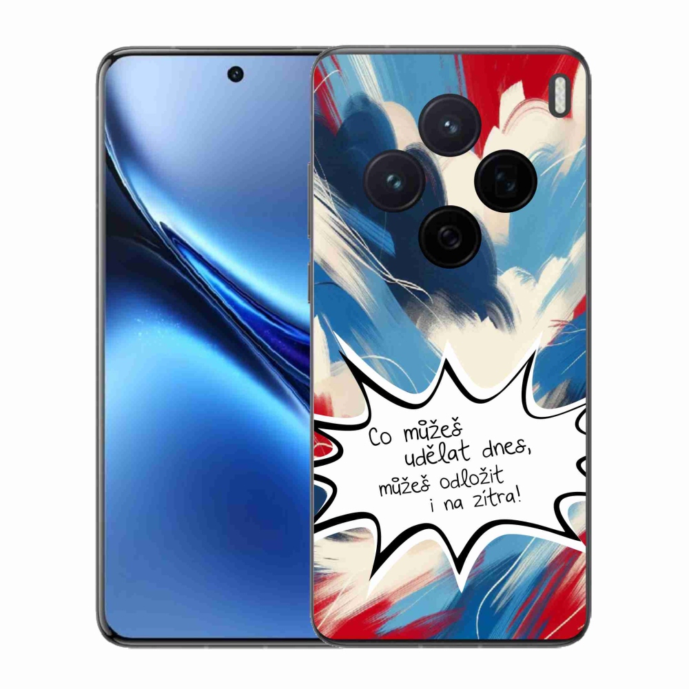 Gelový kryt mmCase na Vivo X200 5G - vtipný text 9 bílé pozadí