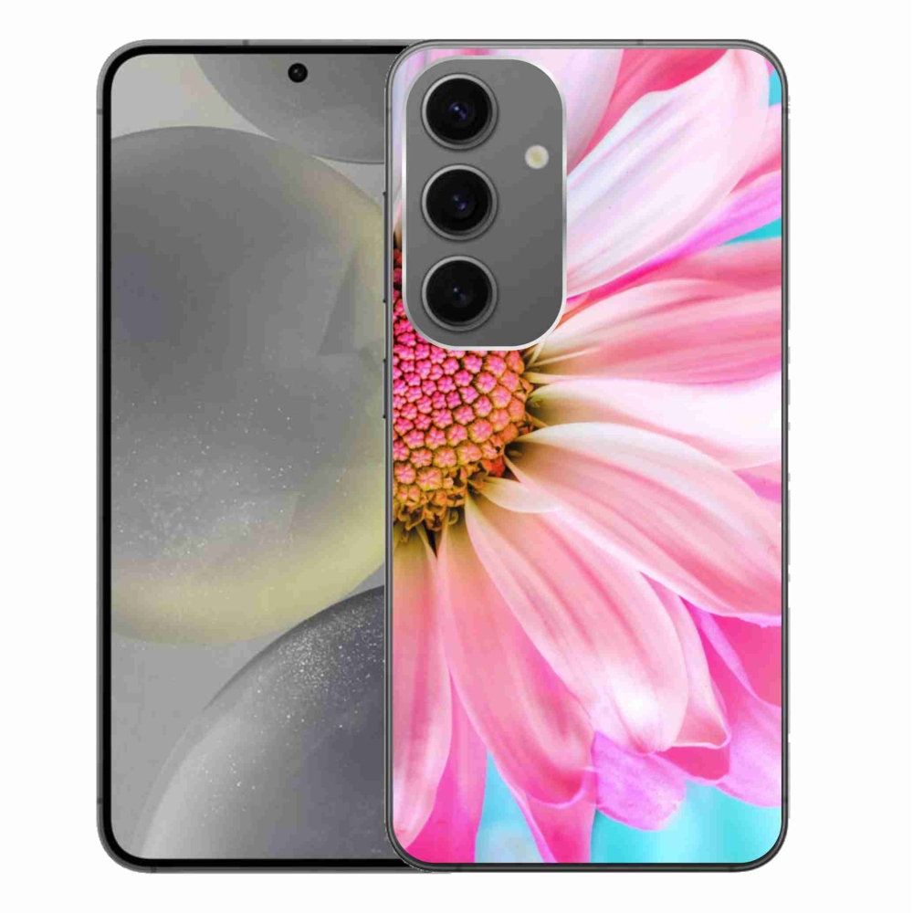 Gelový kryt mmCase na Samsung Galaxy S24+ - růžová květina