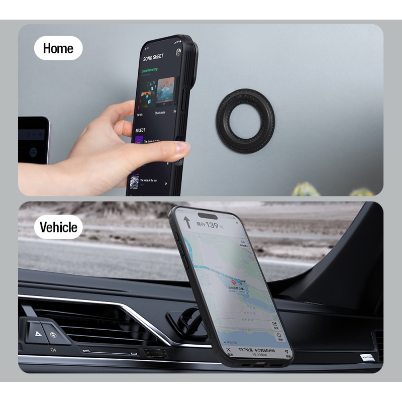 Nillkin CamShield Prop Magnetic Zadní Kryt pro Apple iPhone 17 Pro Black