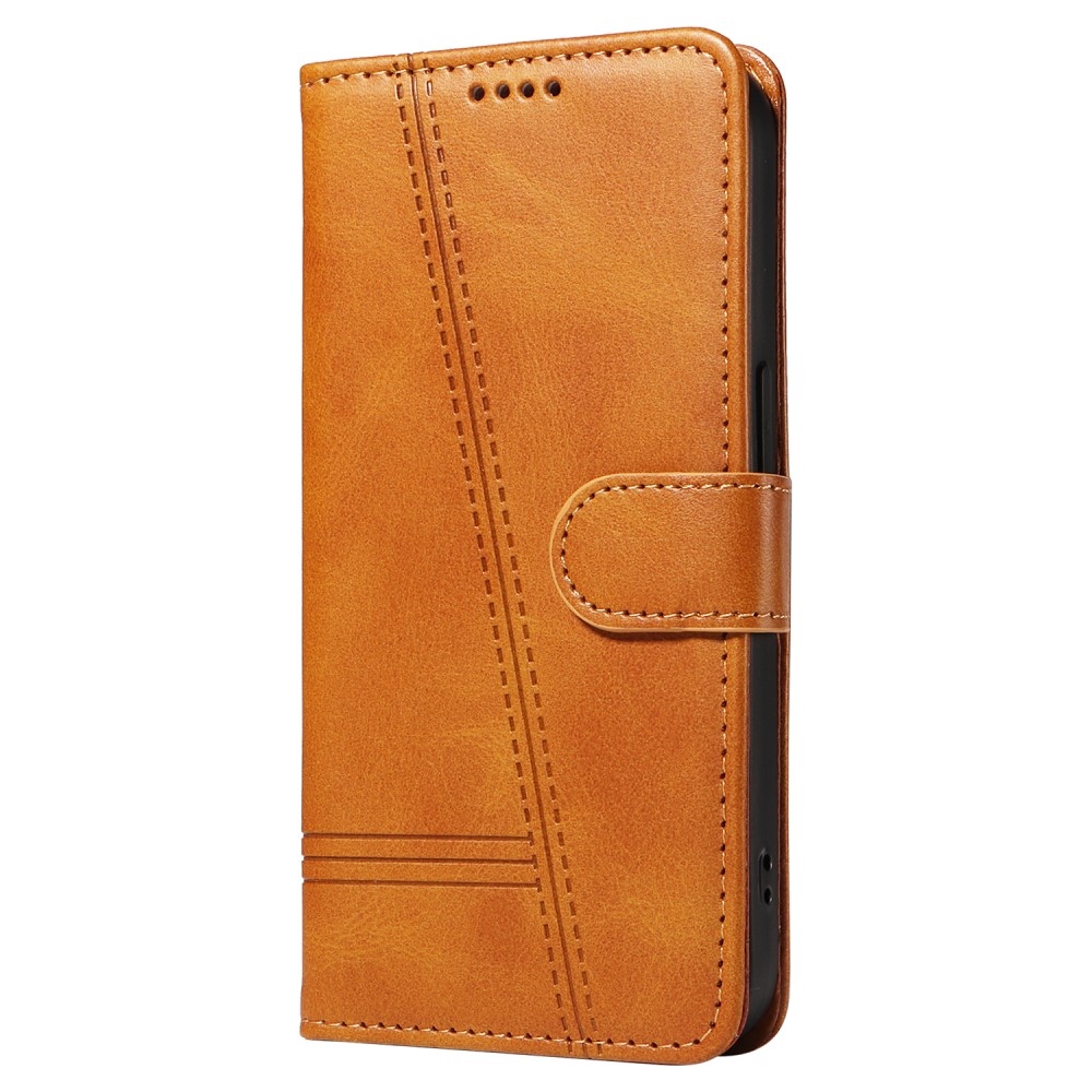 T-Shape knížkové pouzdro na Samsung Galaxy S24+/S25+ - hnědé