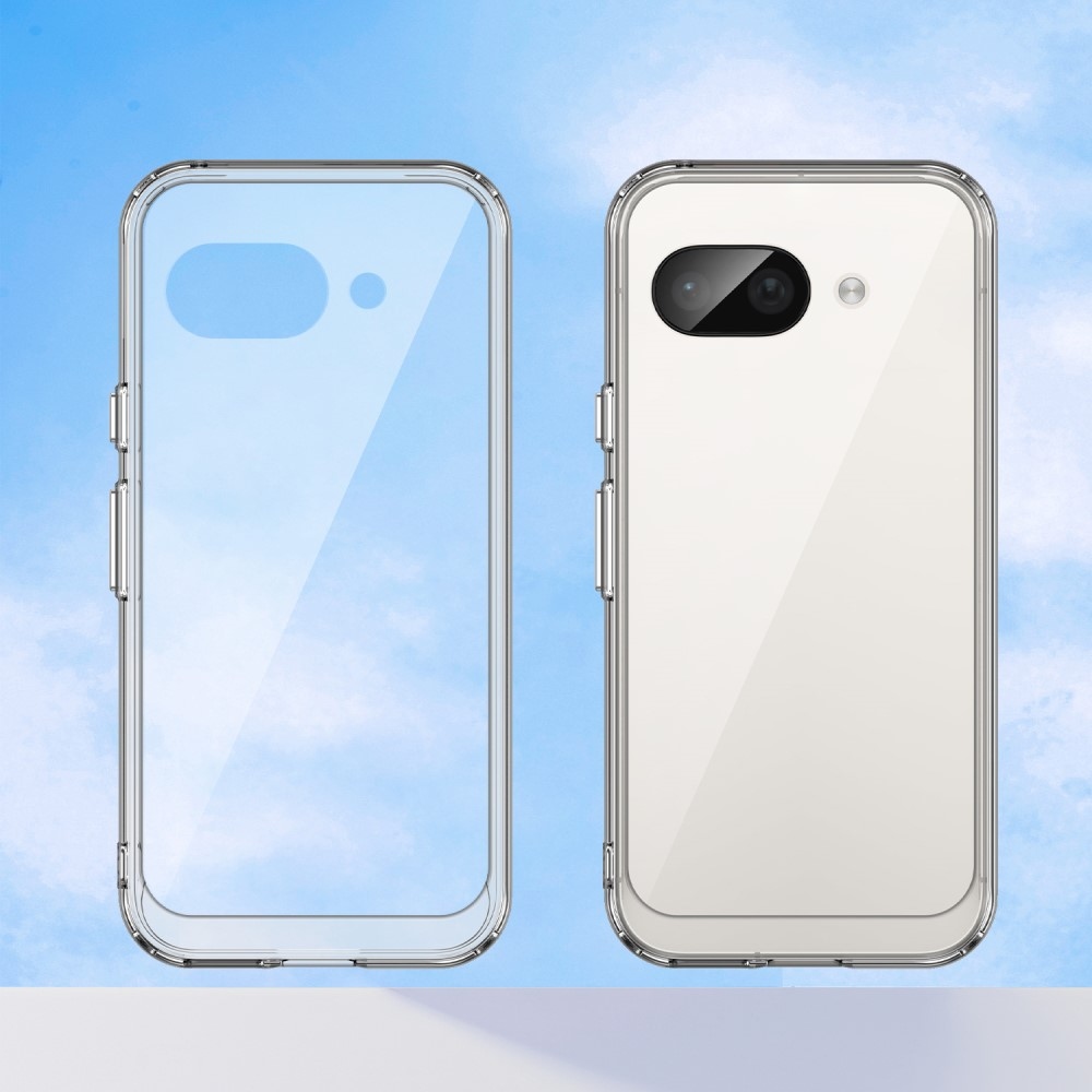 Gelový obal s pevnými zády na Google Pixel 9a - průhledný