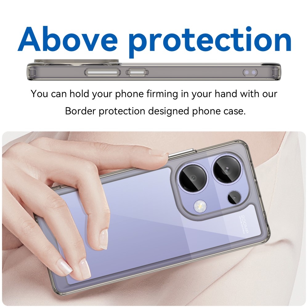 Gelový obal s pevnými zády pro Xiaomi Redmi Note 13 Pro 4G/Poco M6 Pro - šedý