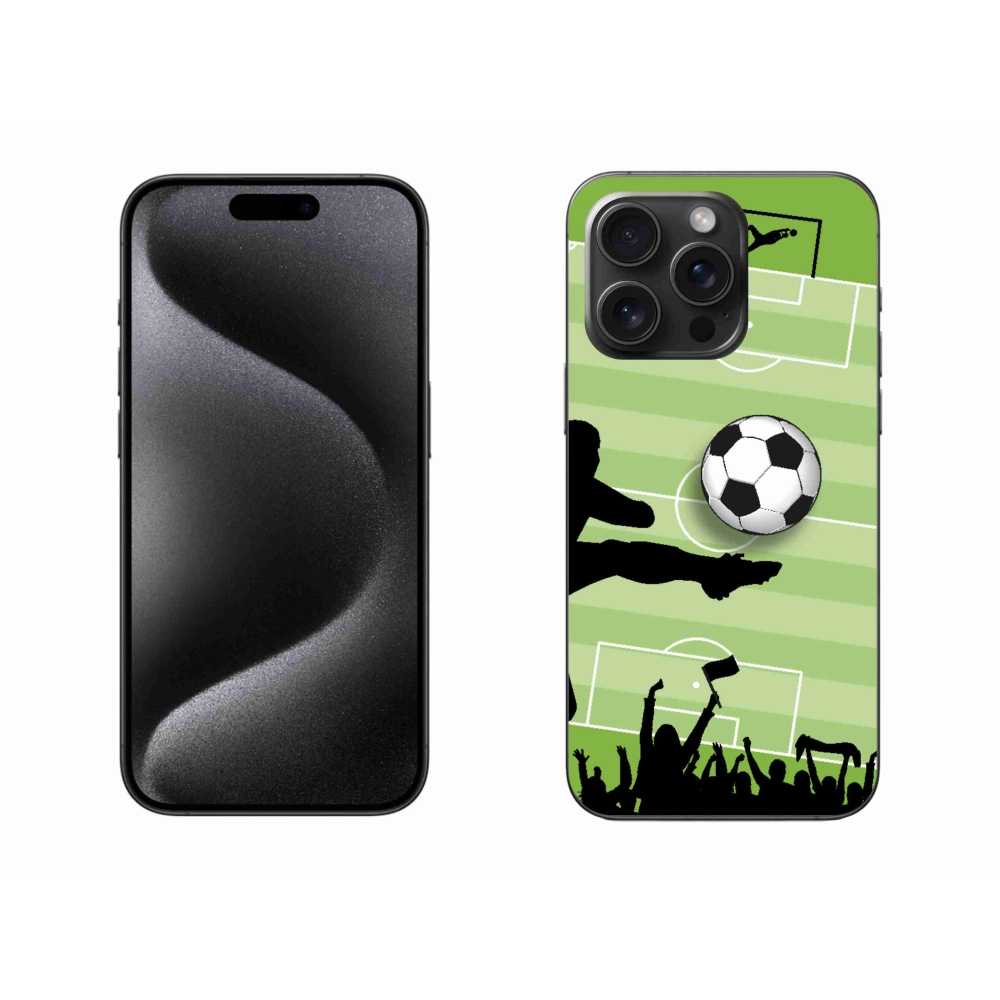 Gelový kryt mmCase na iPhone 15 Pro Max - fotbal 3
