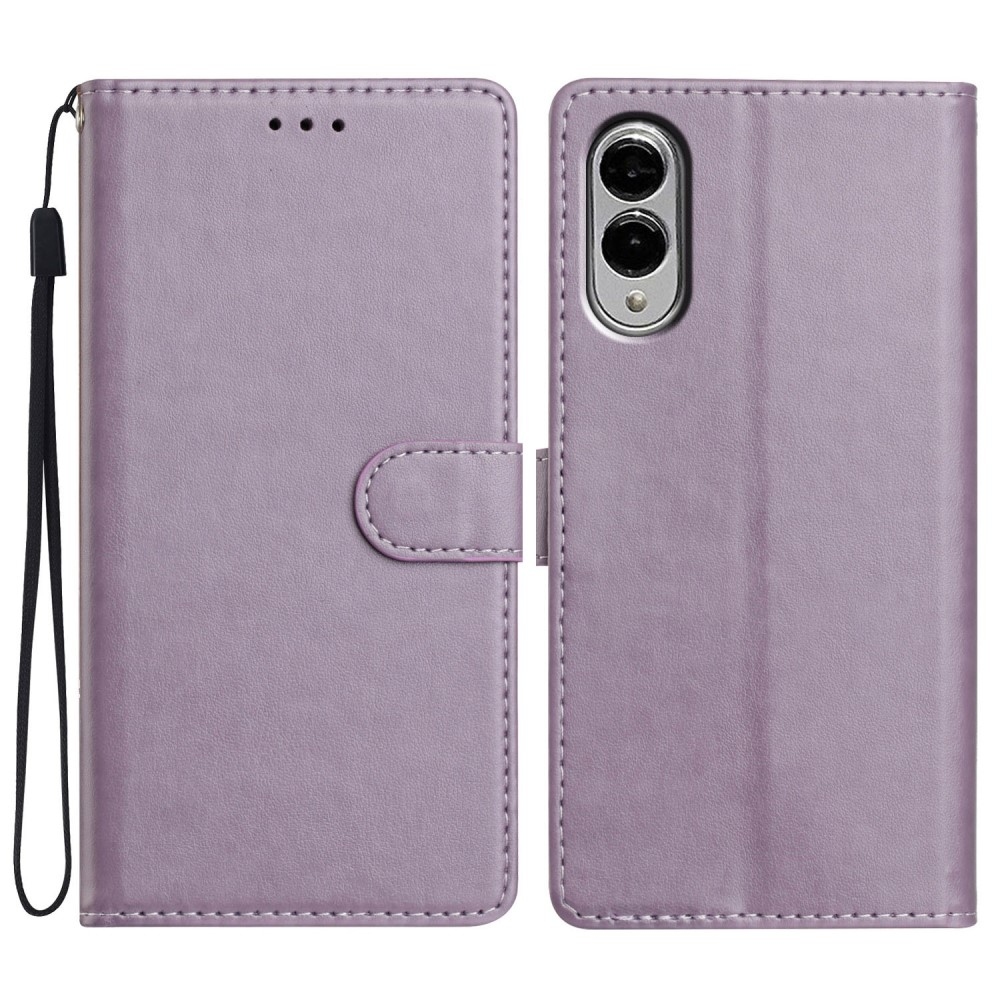 Clots knížkové pouzdro na Samsung Galaxy S25 Edge - fialové