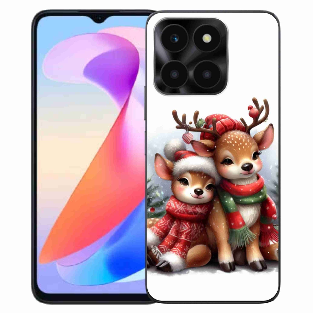 Gelový kryt mmCase na Honor X6a - vánoční sobi