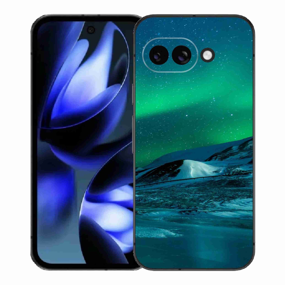 Gelový kryt mmCase na Google Pixel 9a - polární záře