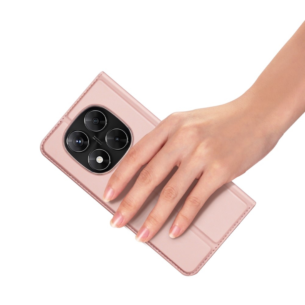 DUX knížkové pouzdro na Xiaomi Redmi Note 14 Pro - růžovozlaté