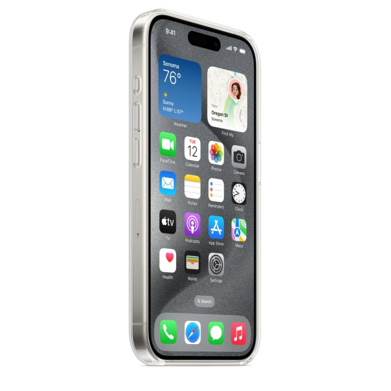 MT223ZM/A Apple Clear Kryt vč. MagSafe pro iPhone 15 Pro Transparent