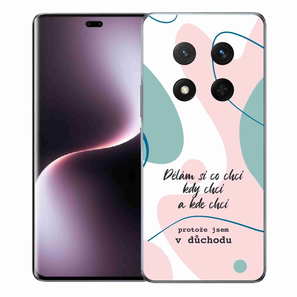 Gelový kryt mmCase na Honor Magic 7 Lite 5G - vtipný text 10 bílé pozadí
