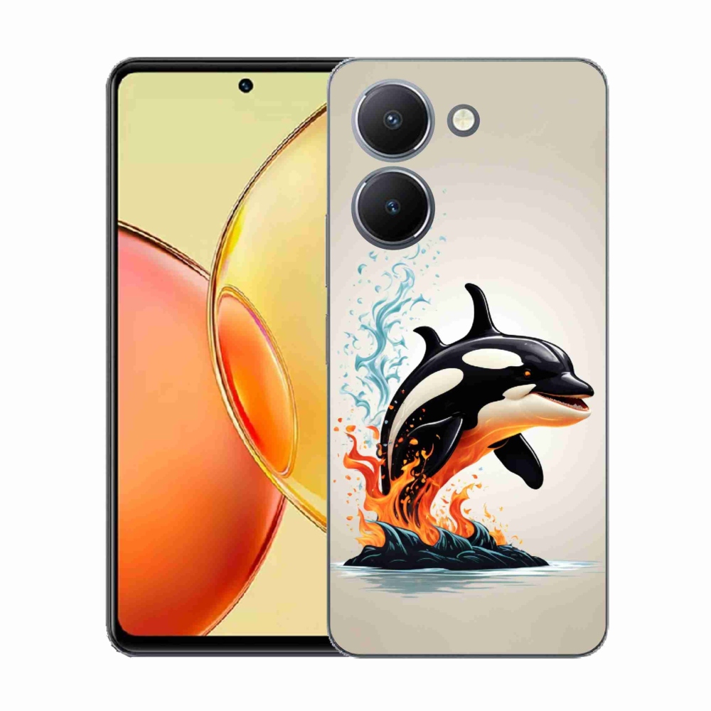 Gelový kryt mmCase na Vivo Y36 - kosatka