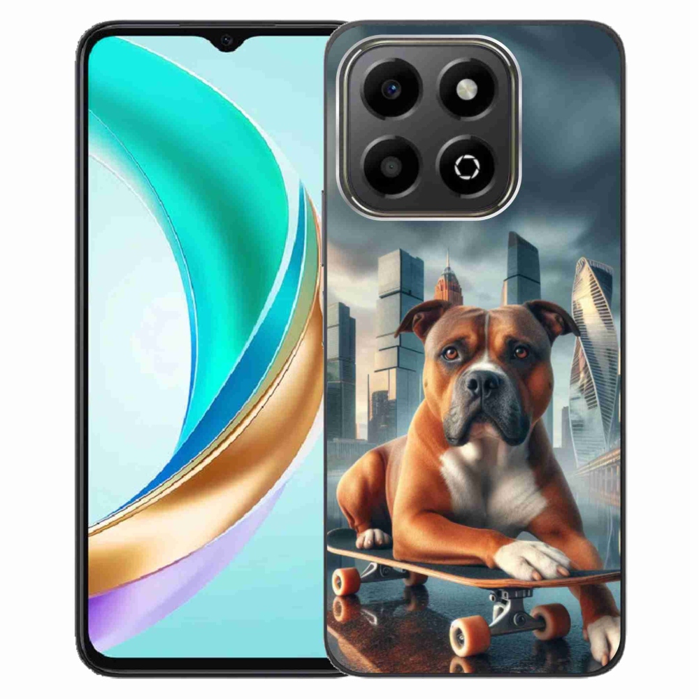 Gelový kryt mmCase na Honor X6b - pes na skateboardu