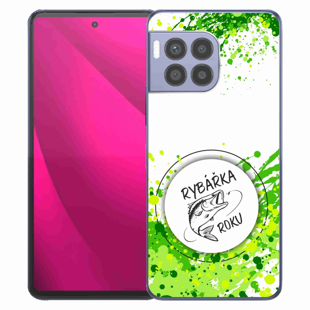 Gelový kryt mmCase na T-Mobile T Phone 2 Pro - rybářka roku bílé pozadí