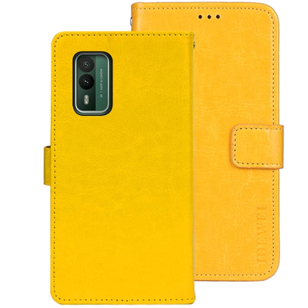 IDEWEI knížkové pouzdro na Nokia XR21 - žluté