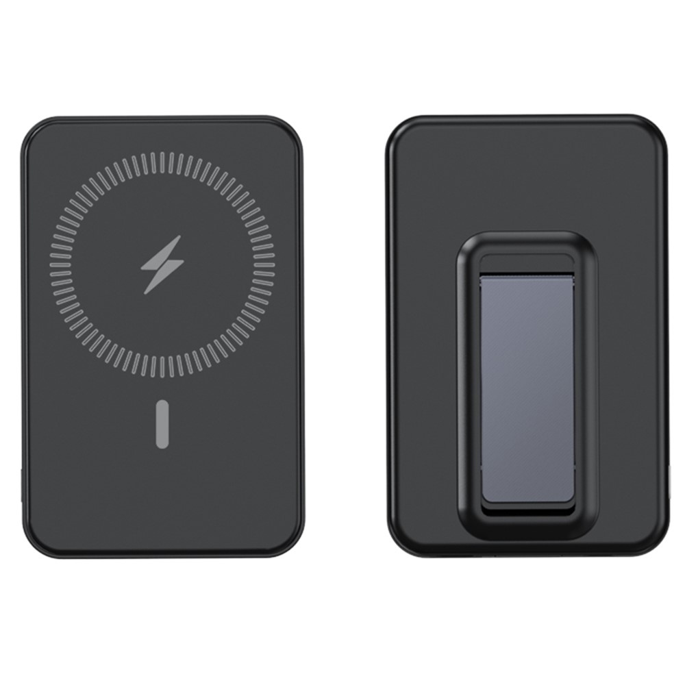 ZKD-03 magnetická powerbanka 10000 mAh 15W se stojánkem - černá