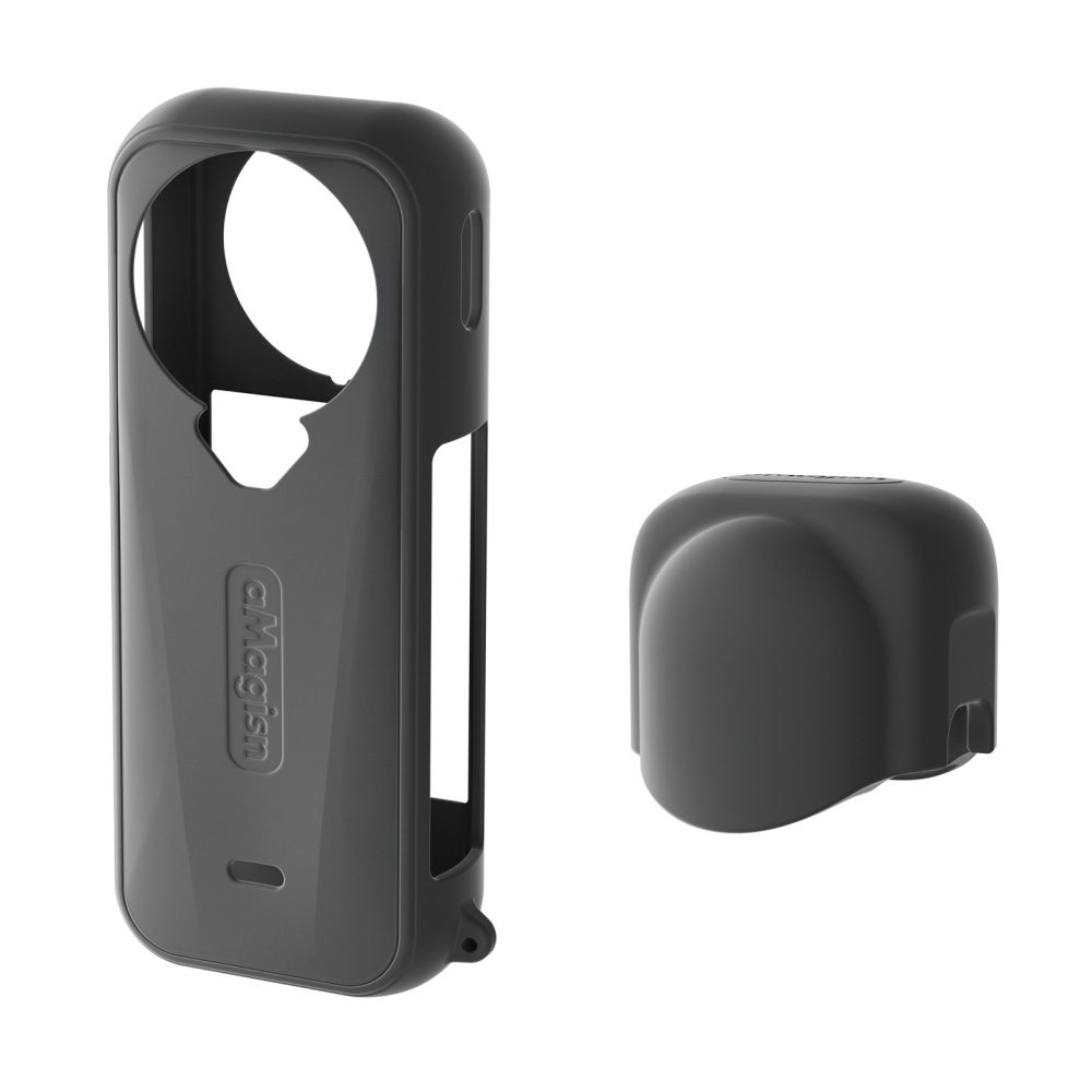 AMAGISN silikonový ochranný obal s krytkou objektivu pro Insta360 X4 Air