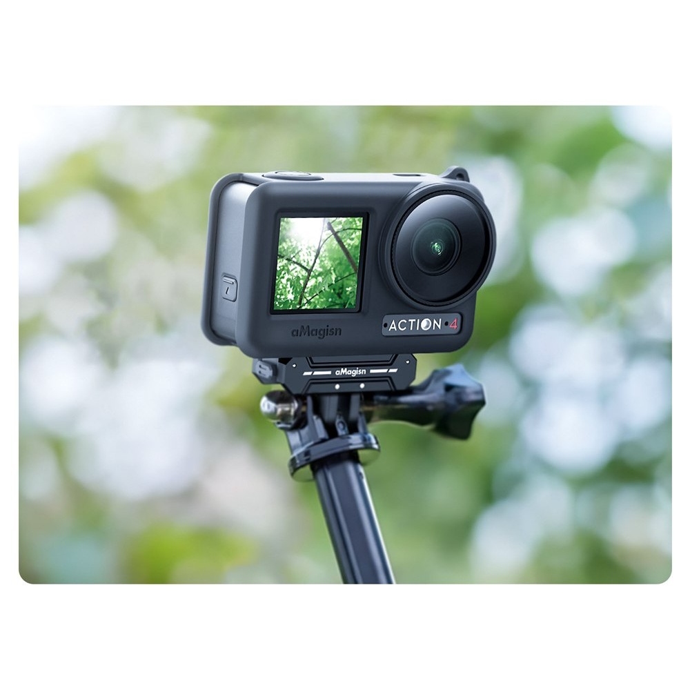 AMAGISN silikonový ochranný obal pro DJI Osmo Action 4 a Action 3 - černý