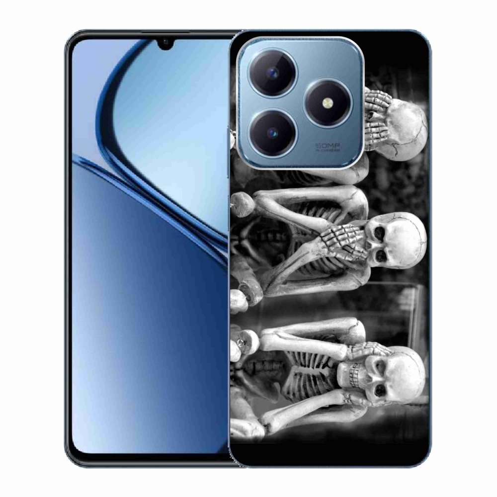 Gelový kryt mmCase na Realme C63 - kostlivci