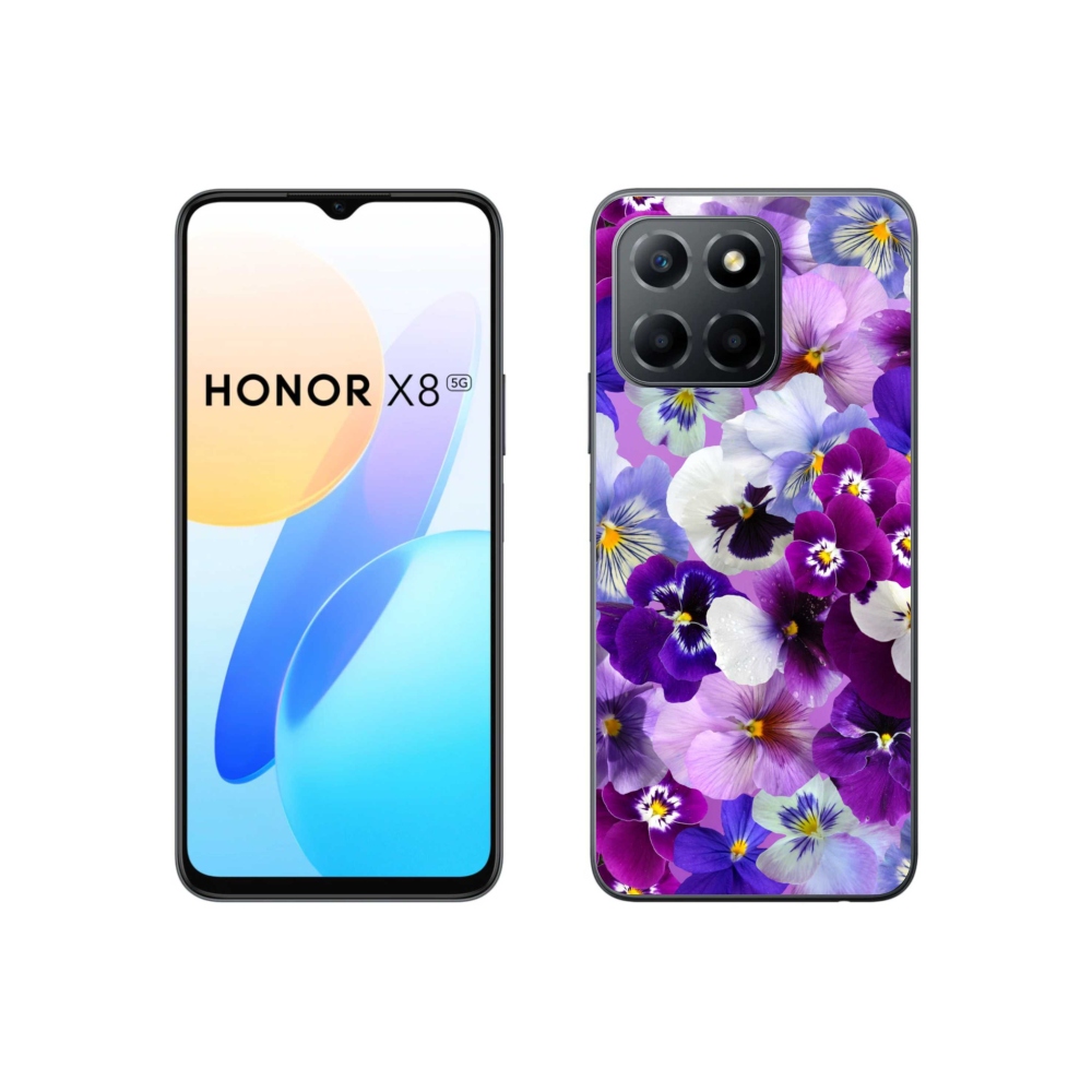 Gelový kryt mmCase na Honor X8 5G/70 Lite 5G - květiny 9