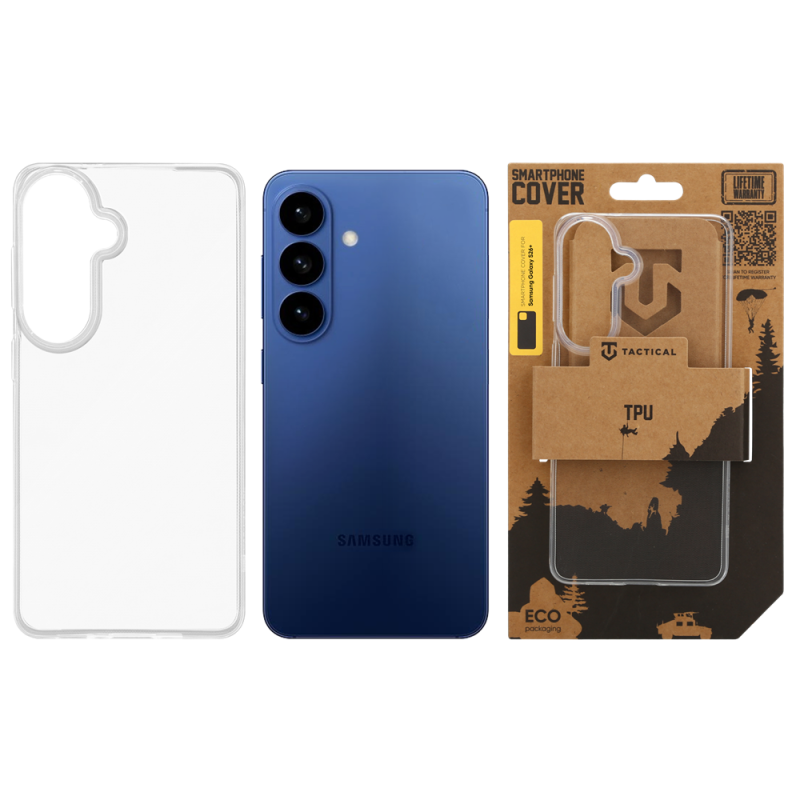 Tactical TPU Kryt pro Samsung Galaxy S26+ Transparent
