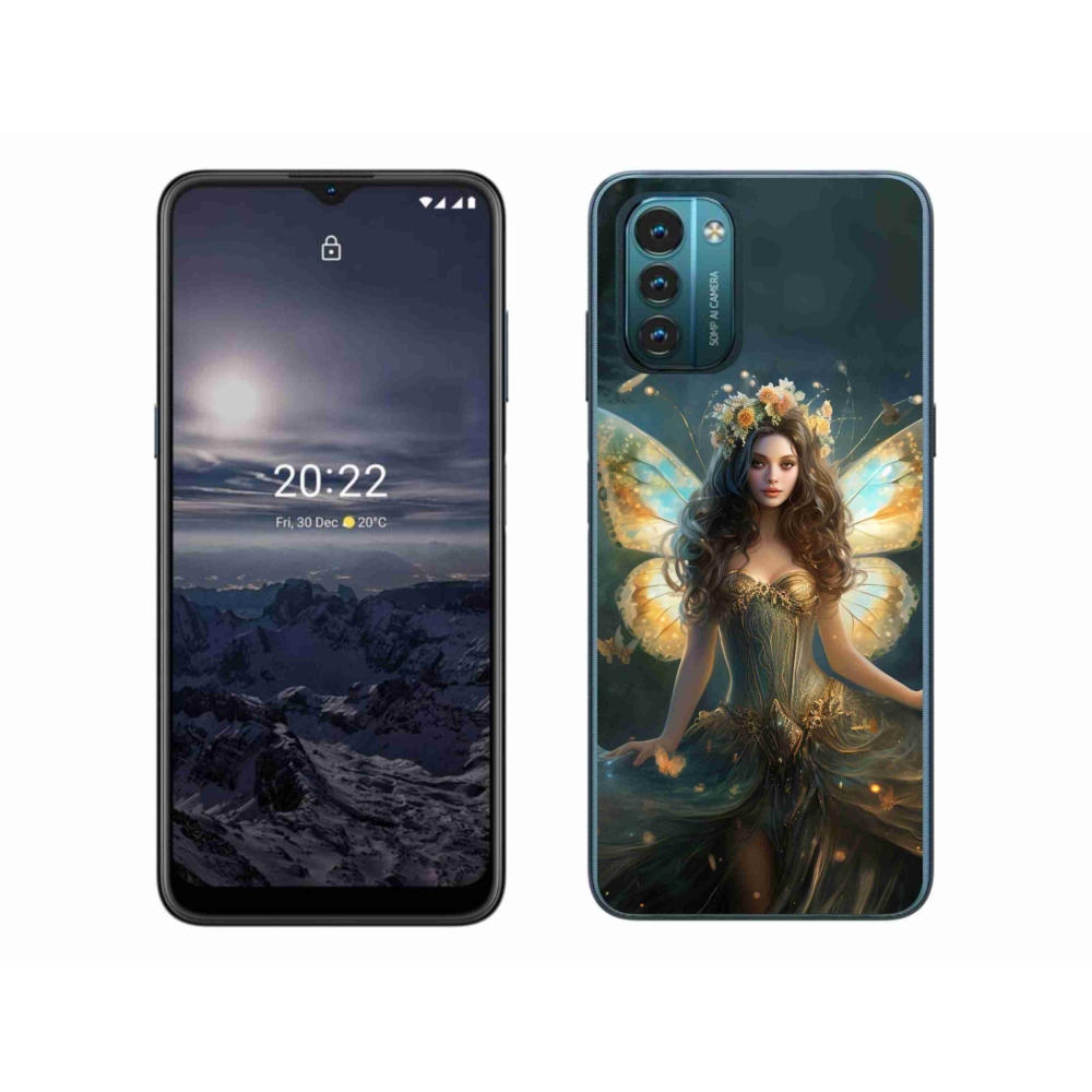 Gelový kryt mmCase na Nokia G11/G21 - motýlí žena