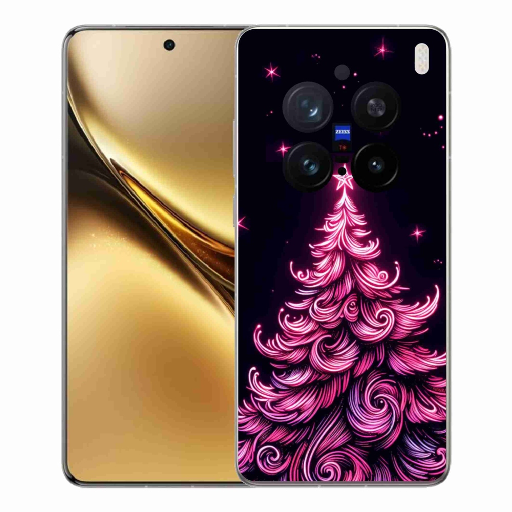 Gelový kryt mmCase na Vivo X200 Pro 5G - neonový vánoční stromek 2