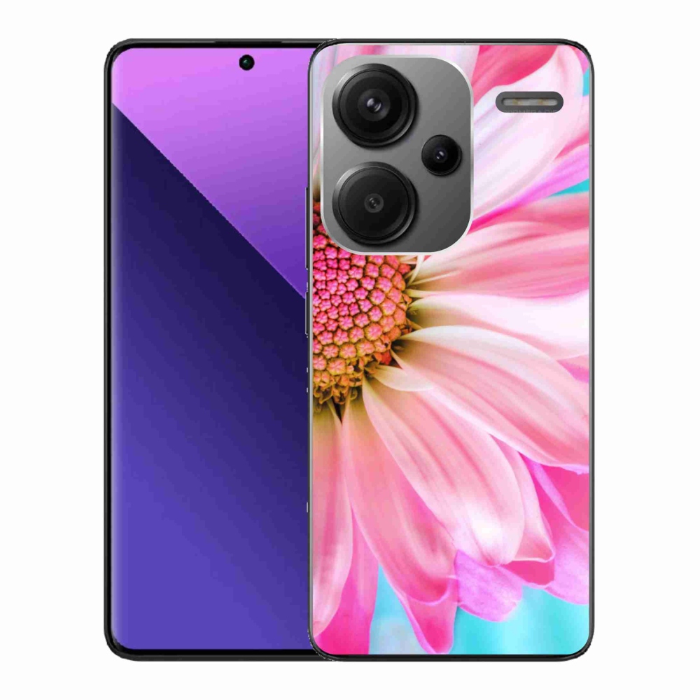 Gelový kryt mmCase na Xiaomi Redmi Note 13 Pro+ 5G - růžová květina