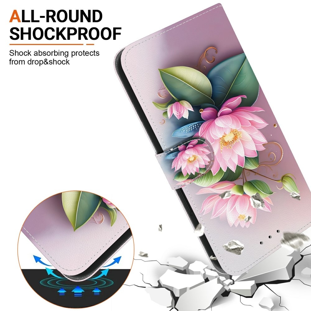 Versatile knížkové pouzdro na Samsung Galaxy A06 4G - lotusový květ