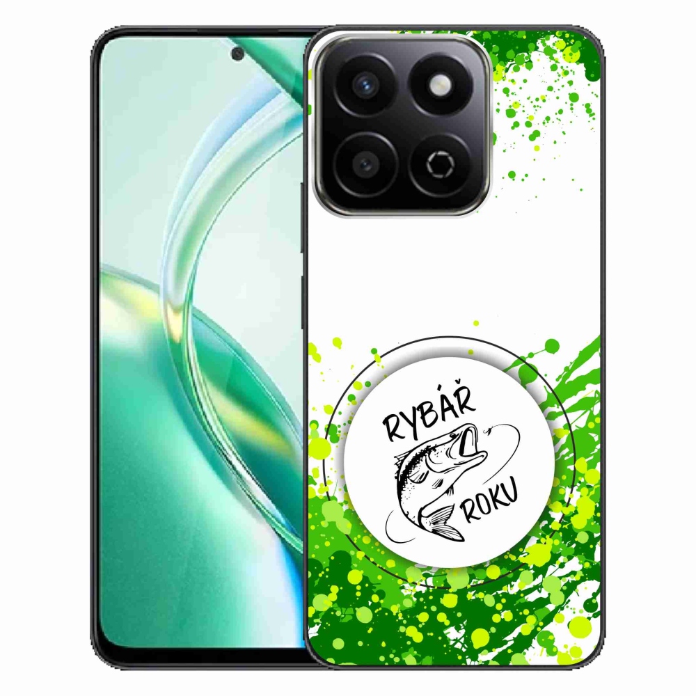 Gelový kryt mmCase na Honor 200 Smart 5G - rybář roku bílé pozadí