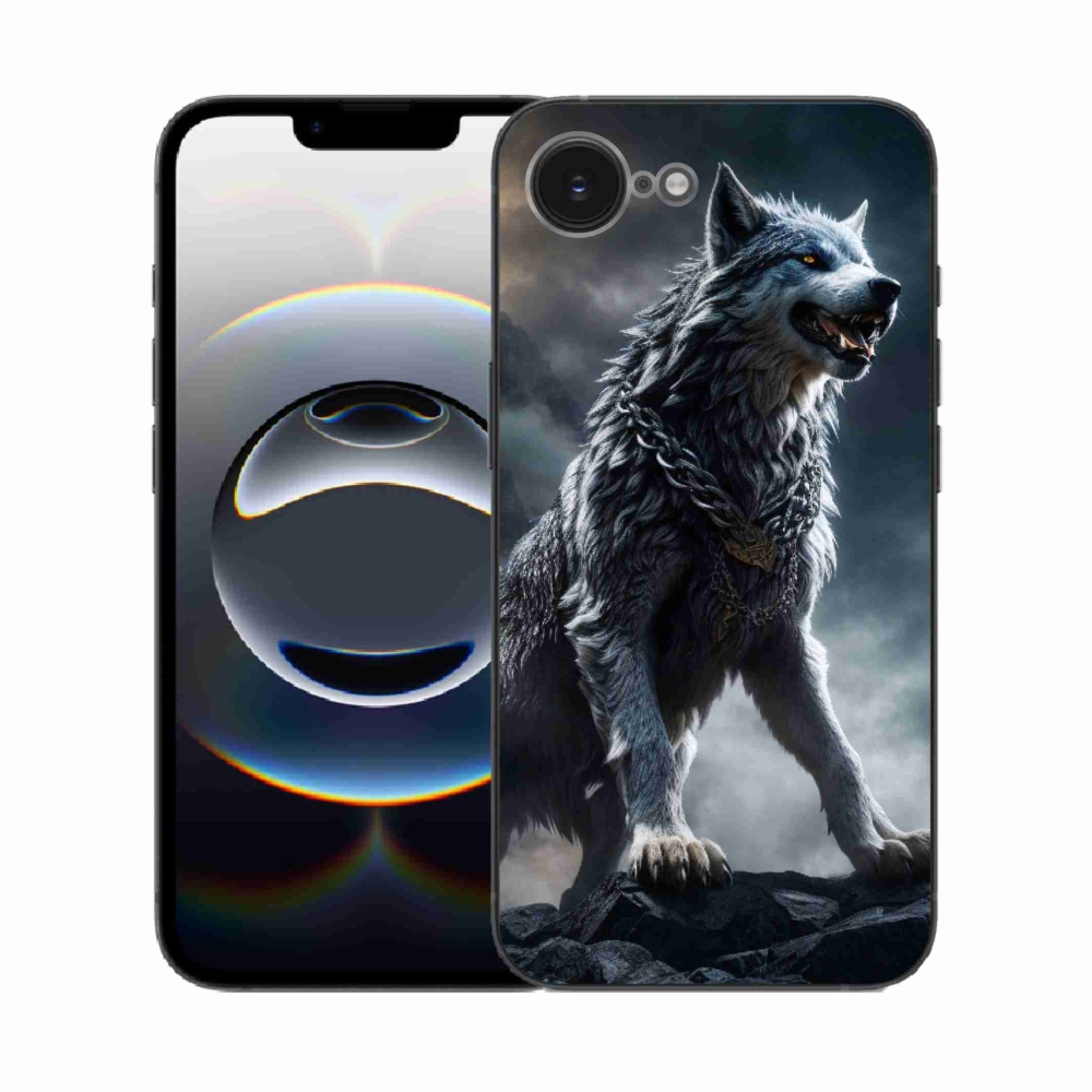 Gelový kryt mmCase na iPhone 16e - vlk 1