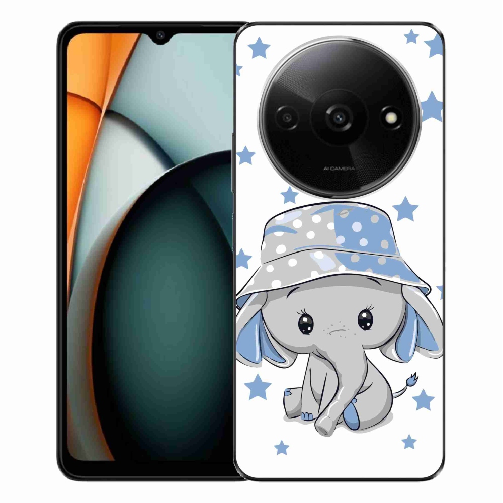 Gelový kryt mmCase na Xiaomi Redmi A3 - modrý slon