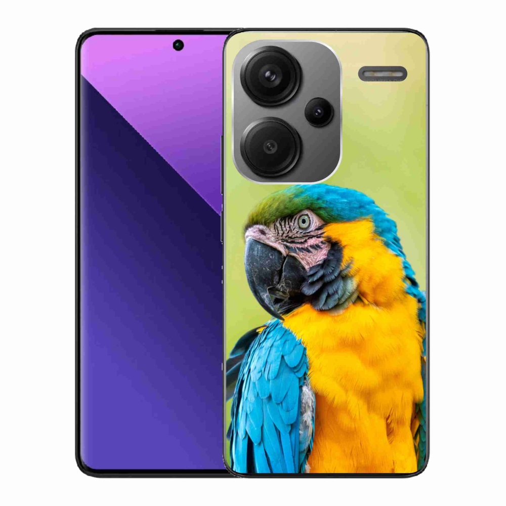 Gelový obal mmCase na Xiaomi Redmi Note 13 Pro+ 5G - papoušek ara 2