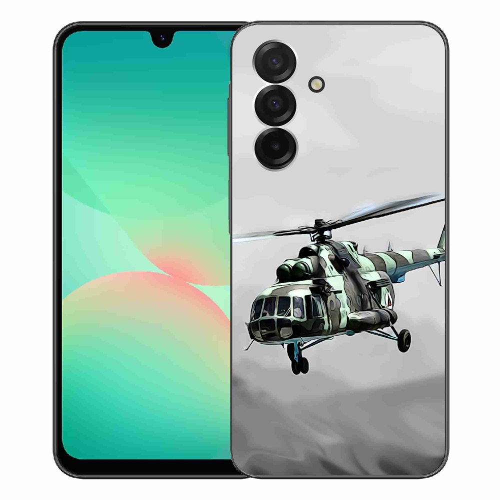 Gelový kryt mmCase na Samsung Galaxy A26 5G - vojenský vrtulník