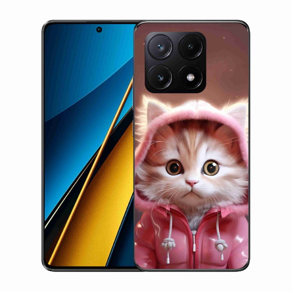 Gelový kryt mmCase na Xiaomi Poco X6 Pro 5G - roztomilé kotě 3